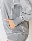 Zenana French Terry Long Sleeve Sweatshirt