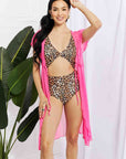 Marina West Swim Pool Day Mesh Tie-Front Cover-Up