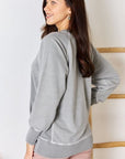 Zenana French Terry Long Sleeve Sweatshirt