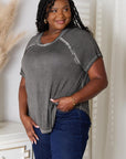 Zenana Full Size Round Neck Raglan Sleeve T-Shirt