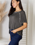 Zenana Full Size Round Neck Raglan Sleeve T-Shirt
